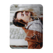 Abschluss 2025 Grad Foto Save the Date Magnet (Vertikal)