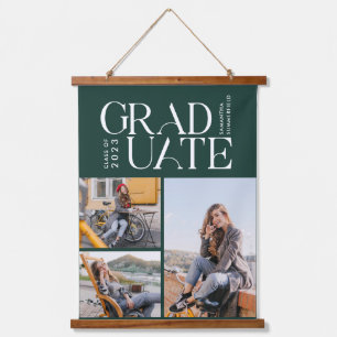 Abschluss 2025 Grad FotoCollage Keepake Wandteppich Mit Holzrahmen