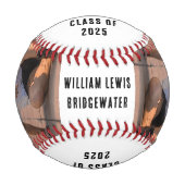 Abschluss 2025 Grad Fotos Custom Baseball (Vorderseite)