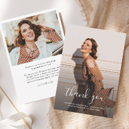 Abschluss 2025 Grad Fotos Dankeskarte