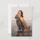 Abschluss 2025 Grad Fotos Dankeskarte (Vorderseite)