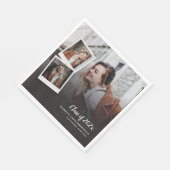 Abschluss 2025 Grad Fotos Open House Party Serviette (Ecke)