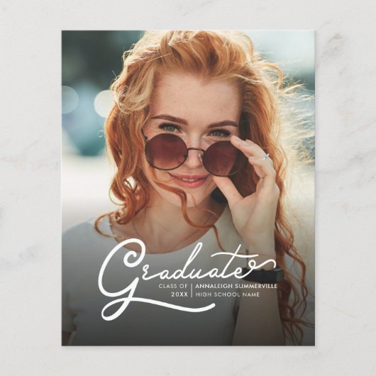 Abschluss 2025 Grad Fotos Party Einladung (Vorderseite)