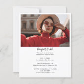 Abschluss 2025 Grad Fotos Party Einladung (Rückseite)