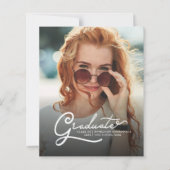 Abschluss 2025 Grad Fotos Party Einladung (Vorderseite)
