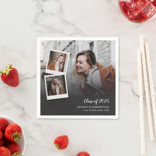 Abschluss 2025 Grad Fotos Party Paper Serviette (Beispiel)