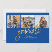 Abschluss 2025 Grad Fotos Script Modern Ankündigung (Vorderseite)