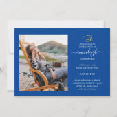 Abschluss 2025 Grad Fotos Script Modern Ankündigung (Rückseite)