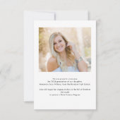 Abschluss 2025 Grad Fotos Skriptankündigung (Rückseite)