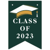 Abschluss 2025 Grad Green Wimpelkette (Erste Fahne)