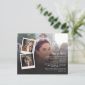 Abschluss 2025 Grad Party Foto Einladung (Stehend Vorderseite)