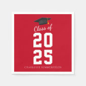 Abschluss 2025 Grad Party - kundenspezifisches Pap Serviette (Vorderseite)