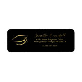 Abschluss 2025 Graduate Cap Custom Rücksendeadress (Vorne)