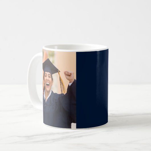 Abschluss 2025 Graduate Keepake Foto Kaffeetasse (Vorderseite Links)