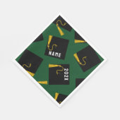 Abschluss 2025 Grün Serviette (Ecke)