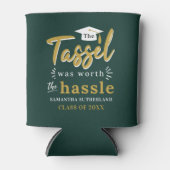 Abschluss 2025 Grünes Graduate Party Dosenkühler (Vorderseite)