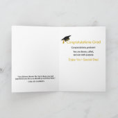 Abschluss 2025 (John 15:16) White/Black/Gold Karte (Innenseite)