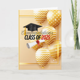 Abschluss 2025 (John 15:16) White/Black/Gold Karte
