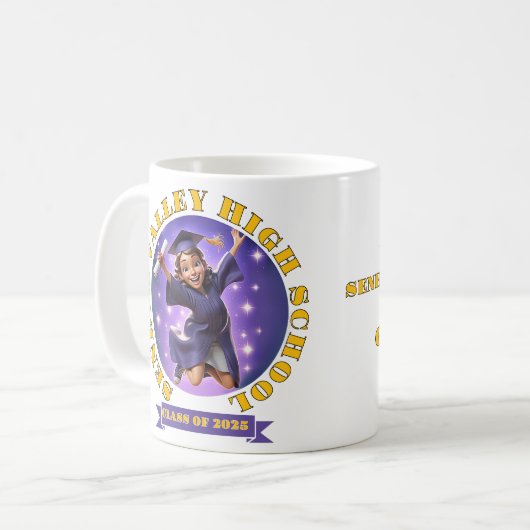 " ABSCHLUSS 2025 " KAFFEETASSE (Vorderseite Links)