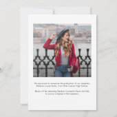 Abschluss 2025 Kalligraphie Grad Foto Ankündigung (Rückseite)