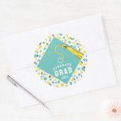 Abschluss 2025 Klassischer Rundaufkleber Runder Aufkleber (Umschlag)