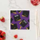 Abschluss 2025 Lila Serviette (Beispiel)