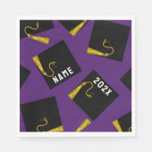 Abschluss 2025 Lila Serviette (Vorderseite)