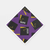 Abschluss 2025 Lila Serviette (Ecke)