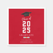 Abschluss 2025 - Maßgeschneidertes Papier für Grad Serviette (Vorderseite)