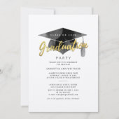 Abschluss 2025 Minimalistische Grad Party Einladun (Vorderseite)