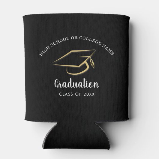 Abschluss 2025 Minimalistische Skripte Dosenkühler (Rückseite)