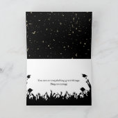 Abschluss 2025 mit grüner Cap und Confetti Karte (Innenseite)