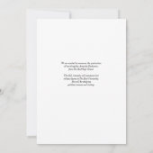 Abschluss 2025 Moderne Foto Grad Bekanntgabe Ankündigung (Rückseite)