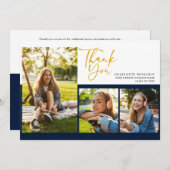 Abschluss 2025 Moderne Script Graduate Vielen Dank Ankündigung (Vorne/Hinten)