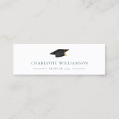 Abschluss 2025 Moderner Name Mini Visitenkarte (Vorderseite)