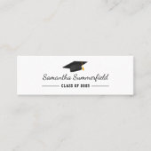 Abschluss 2025 Moderner Skriptname Mini Visitenkarte (Vorderseite)
