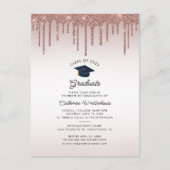 Abschluss 2025 Modernes, elegantes Party Einladungspostkarte (Vorderseite)