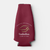 Abschluss 2025 Modernes Grad Party Custom Flaschenkühler (Vorderseite)