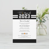 Abschluss 2025 Modernes Grad Party Einladung (Stehend Vorderseite)