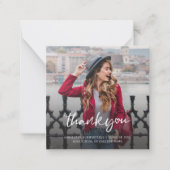 Abschluss 2025 Multi-Foto Vielen Dank für Ihre Fot Mitteilungskarte (Vorderseite)