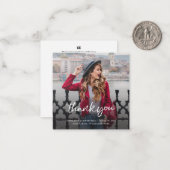 Abschluss 2025 Multi-Foto Vielen Dank für Ihre Fot Mitteilungskarte (Vorderseite/Rückseite Beispiel)