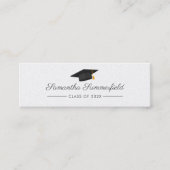 Abschluss 2025 Name Modernes Skript Telefonnummerkarte (Vorderseite)