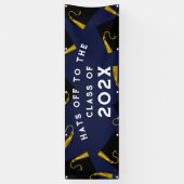 Abschluss 2025 Navy Blue Banner (Vertikal)