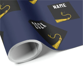 Abschluss 2025 Navy Blue Geschenkpapier