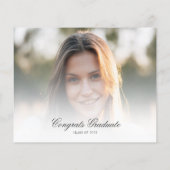 Abschluss 2025 Neon Grad Foto Party Einladung (Rückseite)