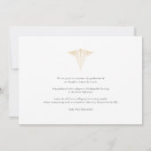 Abschluss 2025 Nursiing School Grad Foto Ankündigung (Rückseite)