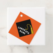 Abschluss 2025 Orange Geschenkanhänger (Beispiel)