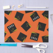 Abschluss 2025 Orange Seidenpapier (Handwerk)