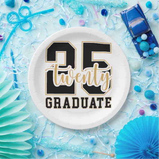 Abschluss 2025 pappteller (Party)