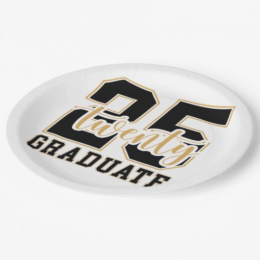 Abschluss 2025 pappteller (Schrägansicht)